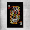 Neon King rolled print - part of our high quality fashion canvas wall art and prints collection