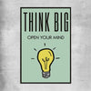 Inspirational wall art print of Think Big on a rolled print