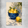 Amalfi Lemons rolled print is a colourful and stylish canvas wall art and print suited for the kitchen area