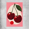 Cherry Crush rolled print is a colourful and stylish canvas wall art and print suited for the kitchen area