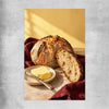 Morning Sourdough rolled print is a colourful and stylish canvas wall art and print suited for the kitchen area