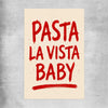 Pasta La Vista Baby rolled print is a colourful and stylish canvas wall art and print suited for the kitchen area