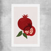 Red Pomegranate rolled print is a colourful and stylish canvas wall art and print suited for the kitchen area
