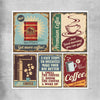 Vintage Coffee Collection rolled print is a colourful and stylish canvas wall art and print suited for the kitchen area