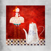Whimsical Kitchen Life rolled print is a colourful and stylish canvas wall art and print suited for the kitchen area
