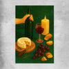 Wine at Dusk Two rolled print is a colourful and stylish canvas wall art and print suited for the kitchen area