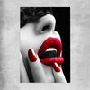 Subtle Desire rolled print - part of our high quality canvas lips wall art collection