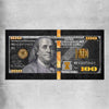 Money wall art print of Franklin Reserve on a rolled print