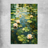 Floral print of Emerald Reverie on a rolled print