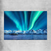 Floral print of Lofoten Aurora Norway on a rolled print