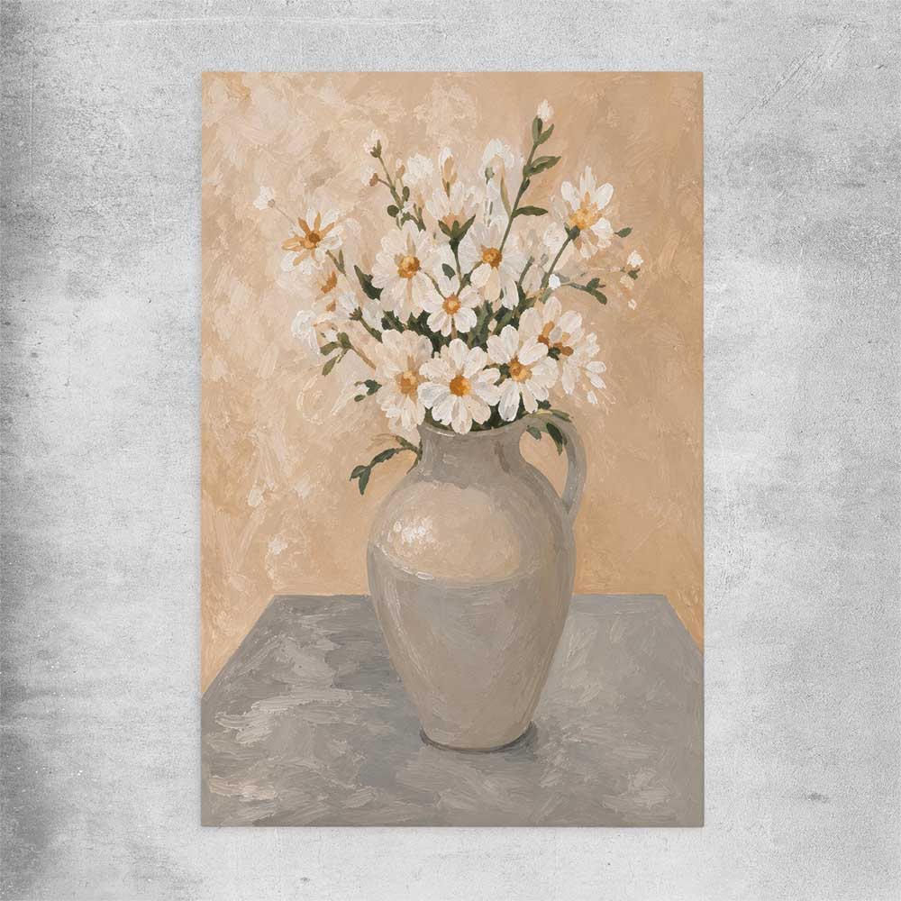 Floral print of Spring Bouquet on a rolled print