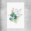 Floral print of Eucalyptus Bunch Two on a rolled print
