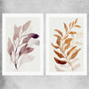 Floral print of Floral Texture Pair on a rolled print