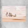 Floral print of Oasis Dunes on a rolled print
