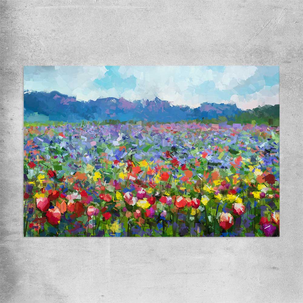 Floral print of Spring Blossom on a rolled print