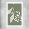 Floral print of Vintage Floral One on a rolled print