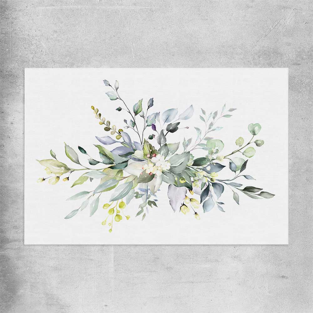 Floral print of Watercolour Floral on a rolled print
