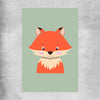 Friendly Fox rolled print is a nursery canvas wall art and print suited for childrens nursery area
