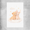 Hugs of Happiness rolled print is a nursery canvas wall art and print suited for childrens nursery area