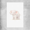 Little Elephant rolled print is a nursery canvas wall art and print suited for childrens nursery area