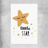 Little Star rolled print is a nursery canvas wall art and print suited for childrens nursery area