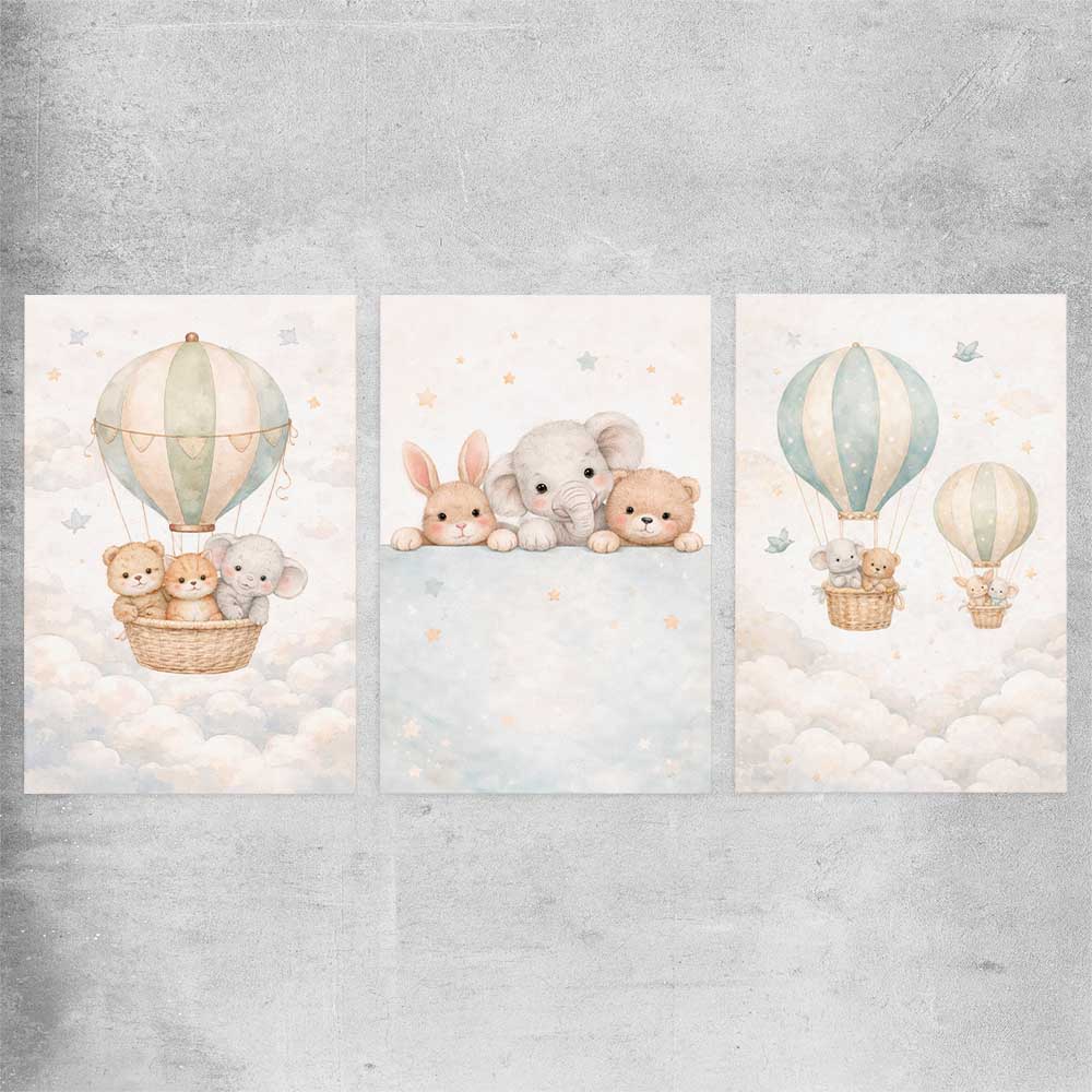 Sweet Dreams Set rolled print is a nursery canvas wall art and print suited for childrens nursery area