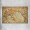 Antique World rolled print is a high quality print in our city skyline, travel prints and maps collection
