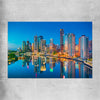 Brisbane Dawn Reflections rolled print is a high quality print in our city skyline, travel prints and maps collection
