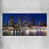 Brisbane Southbank Glow rolled print is a high quality print in our city skyline, travel prints and maps collection