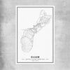 Hagatna City rolled print is a high quality print in our city skyline, travel prints and maps collection