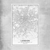 London City rolled print is a high quality print in our city skyline, travel prints and maps collection