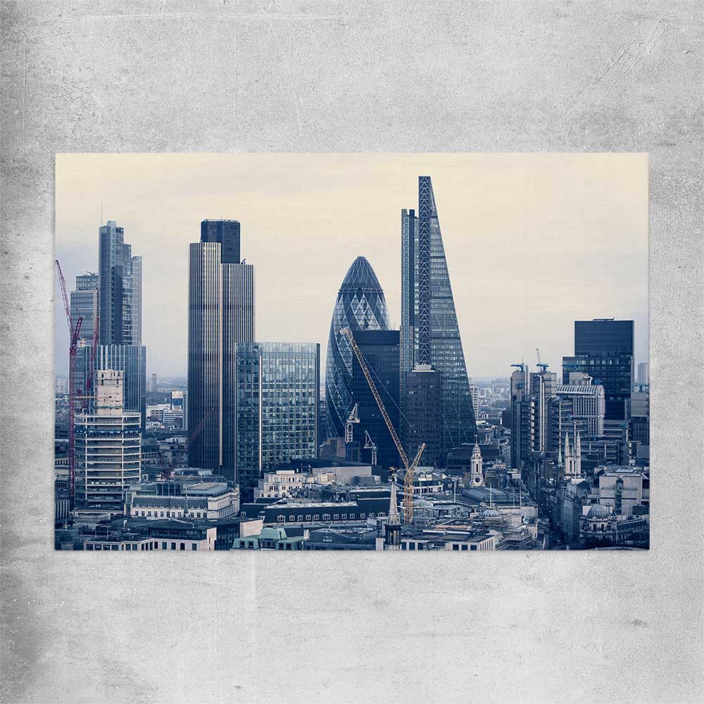 London Cityscape rolled print is a high quality print in our city skyline, travel prints and maps collection