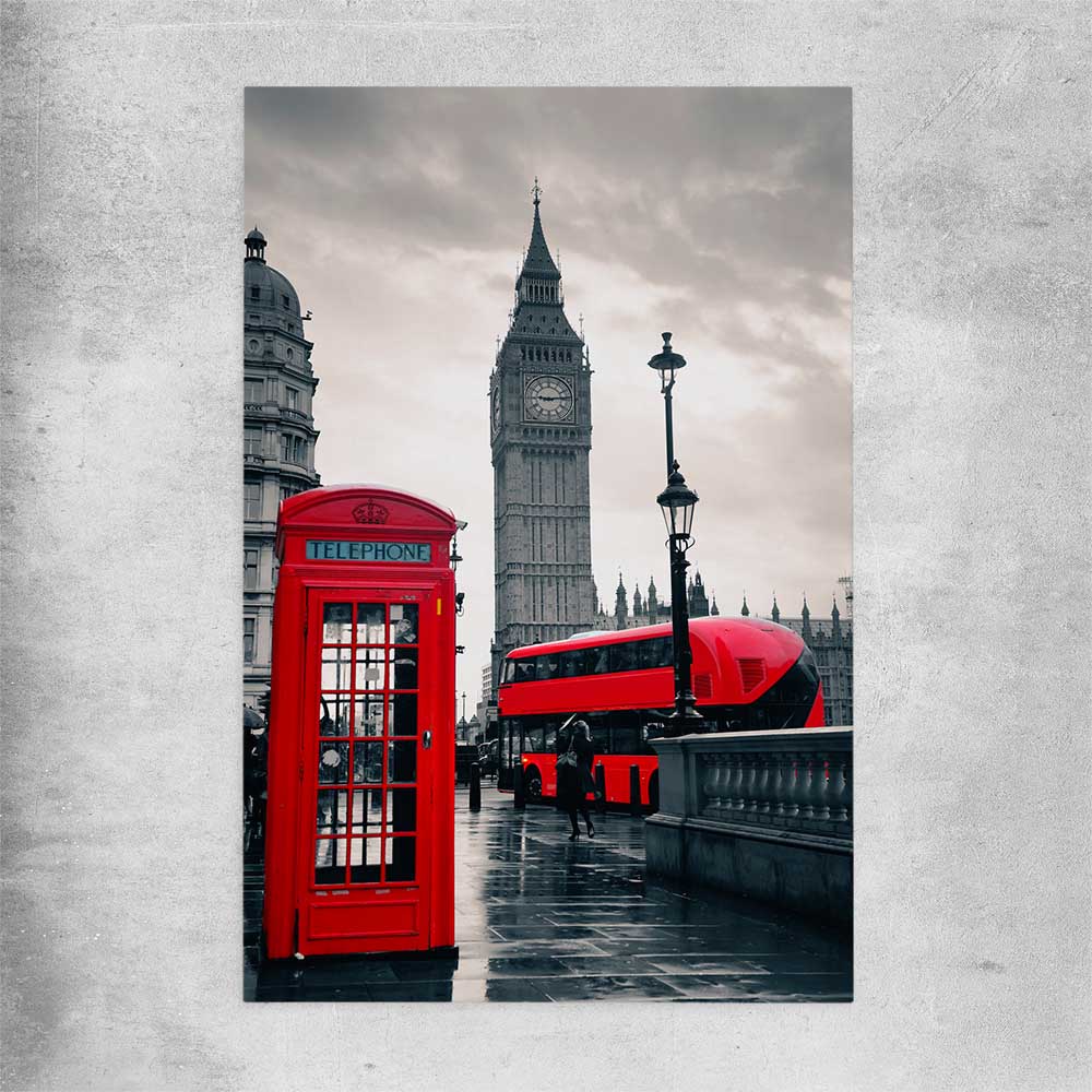 London Telephone Box rolled print is a high quality print in our city skyline, travel prints and maps collection
