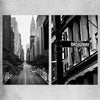Manhattan Street Pair rolled print is a high quality print in our city skyline, travel prints and maps collection