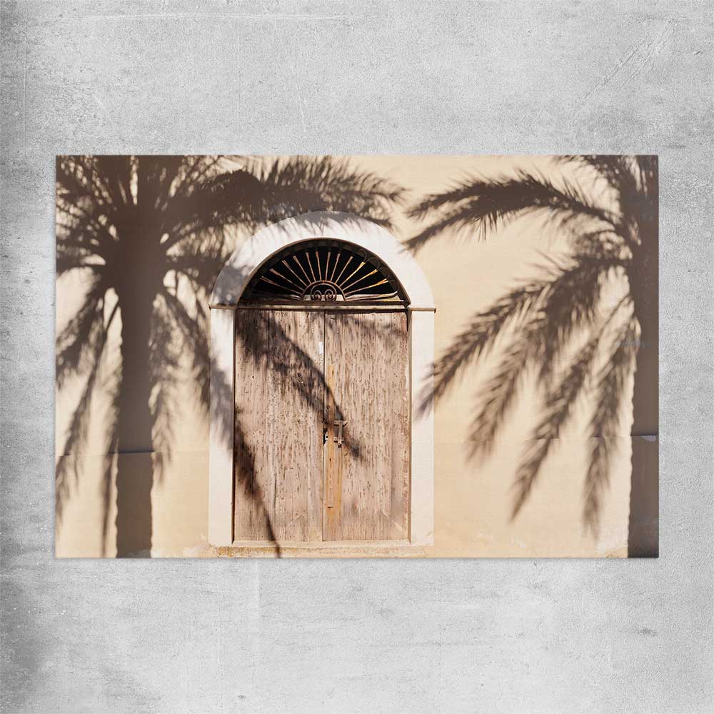 Marrakech Palm Shadows rolled print is a high quality print in our city skyline, travel prints and maps collection