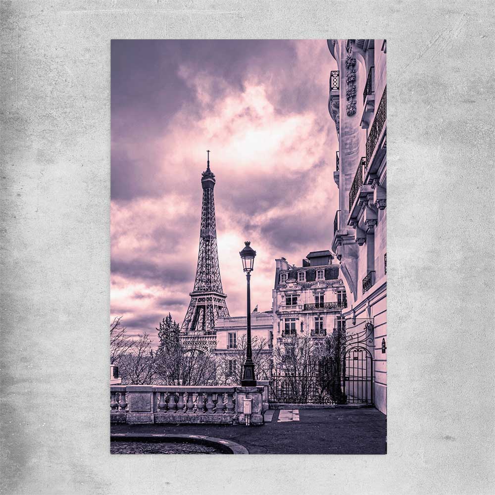 Paris Skyline Noir rolled print is a high quality print in our city skyline, travel prints and maps collection
