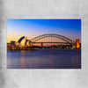 Sydney Harbour Sunset rolled print is a high quality print in our city skyline, travel prints and maps collection