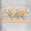 Vintage Map Colour rolled print is a high quality print in our city skyline, travel prints and maps collection