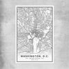 Washington City rolled print is a high quality print in our city skyline, travel prints and maps collection