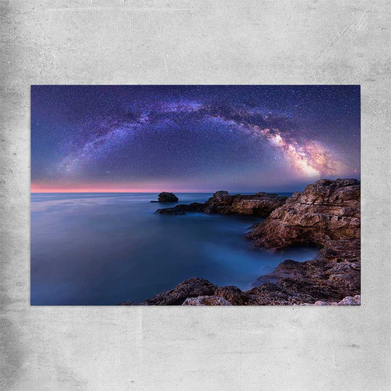 Space prints and wall art of Night Milky Way on a rolled print