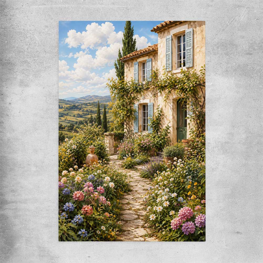 Provence In Bloom rolled print is a high quality print in our city skyline, travel prints and maps collection