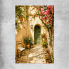 Sunlit Courtyard rolled print is a high quality print in our city skyline, travel prints and maps collection