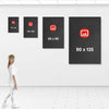 Printivart sizing chart for portrait wall art