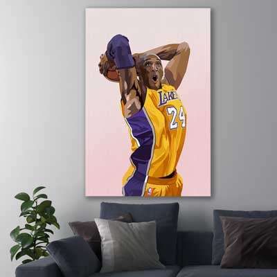 Kobe Bryant - part of our celebrities, rapper and hip hop prints wall art collection
